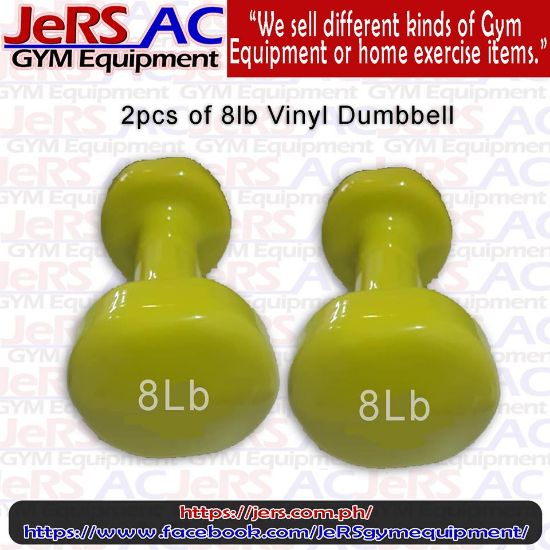 Picture of 8lbs Vinyl Dumbbell Pair
