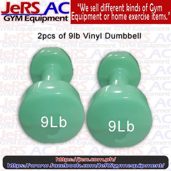 Picture of 9lbs Vinyl Dumbbell Pair