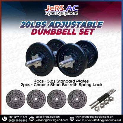 Picture of 20lbs Adjustable Dumbbell Set