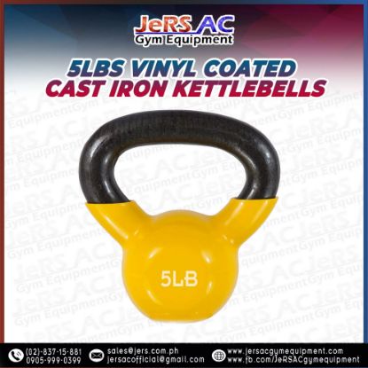 Picture of 5lbs Vinyl Coated Iron Kettlebell