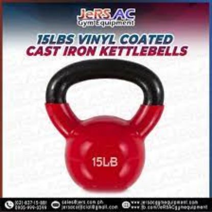 Picture of 15lbs Vinyl Coated Iron Kettlebell