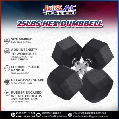 Picture of 25lbs Hex Dumbbell Pair