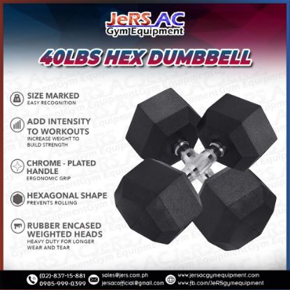Picture of 40lbs Hex Dumbbell Pair