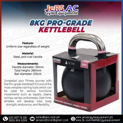 Picture of 8kg Pro-grade Kettlebell