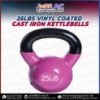 Picture of 25lbs Vinyl Coated Iron Kettlebell