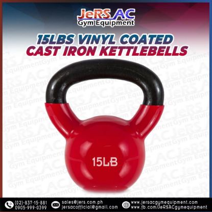 Picture of 15lbs Vinyl Coated Iron Kettlebell