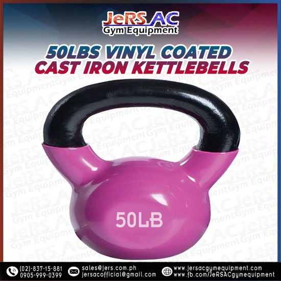 Picture of 50lbs Vinyl Coated Iron Kettlebell